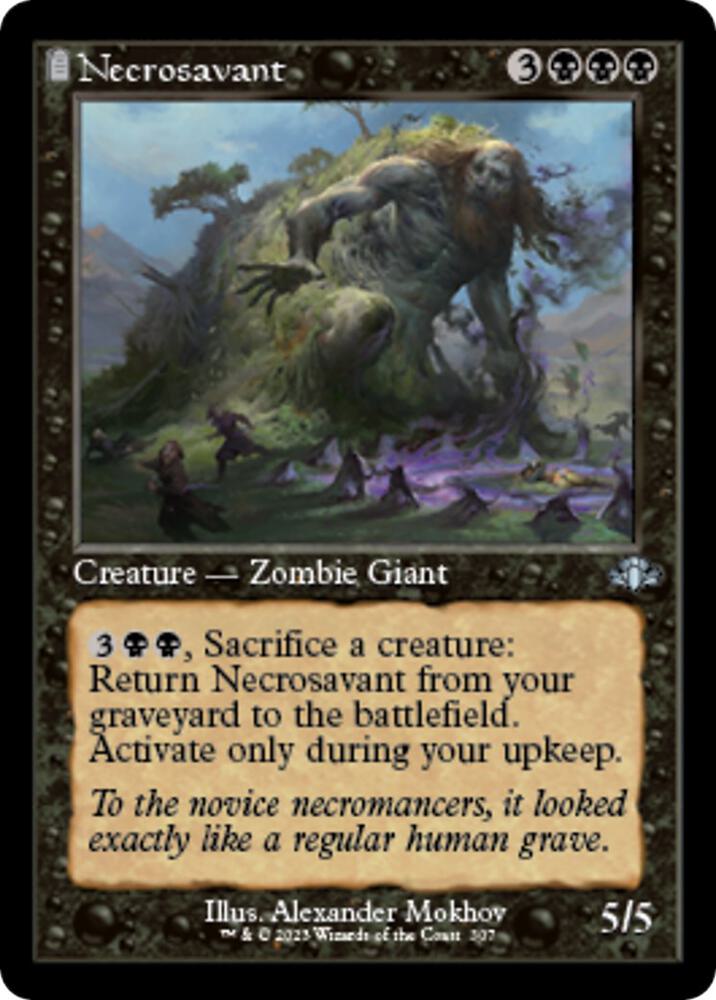 Necrosavant (Retro Frame) [Dominaria Remastered] 307