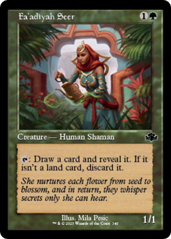 Fa'adiyah Seer (Retro Frame) [Dominaria Remastered] 340