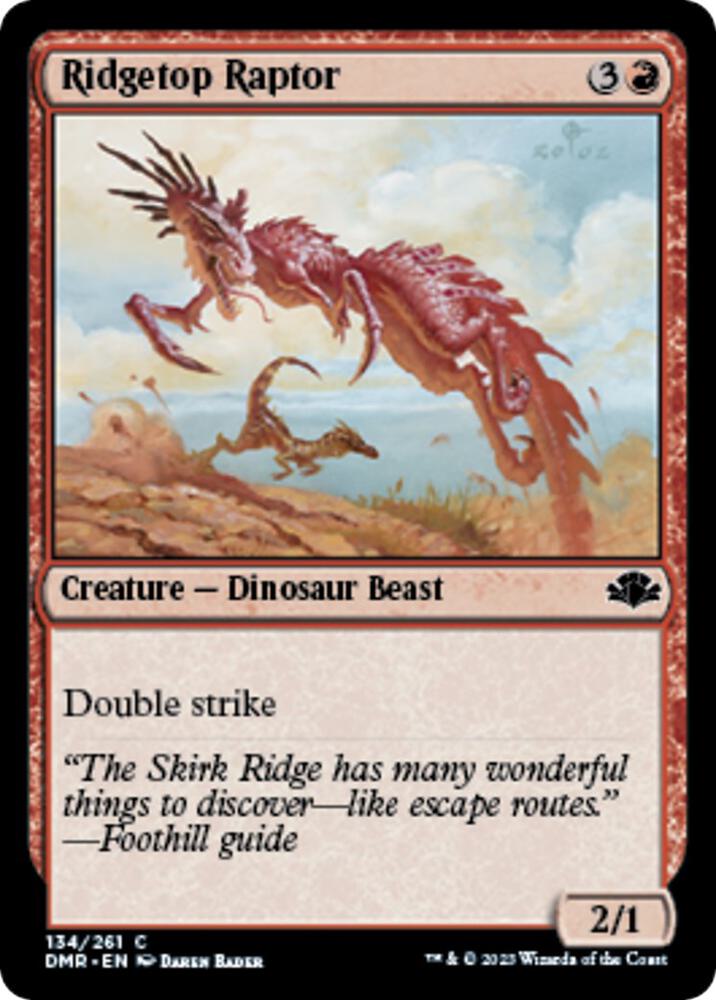 Ridgetop Raptor [Dominaria Remastered] 134