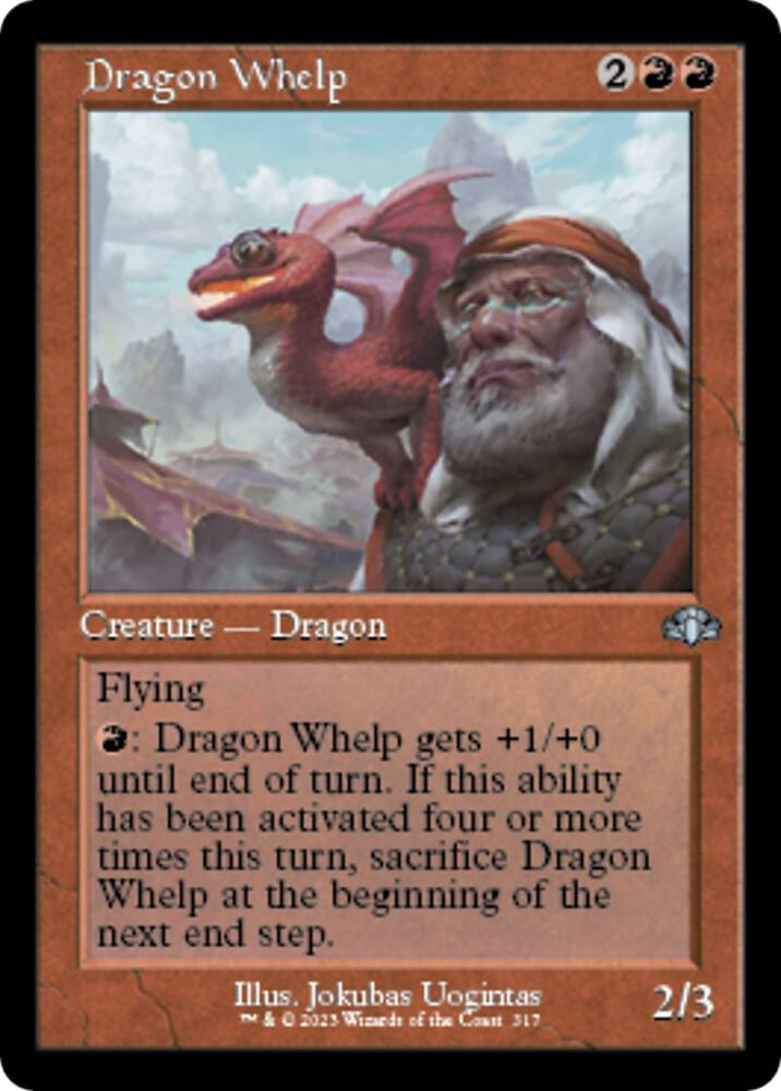 Dragon Whelp (Retro Frame) [Dominaria Remastered] 317
