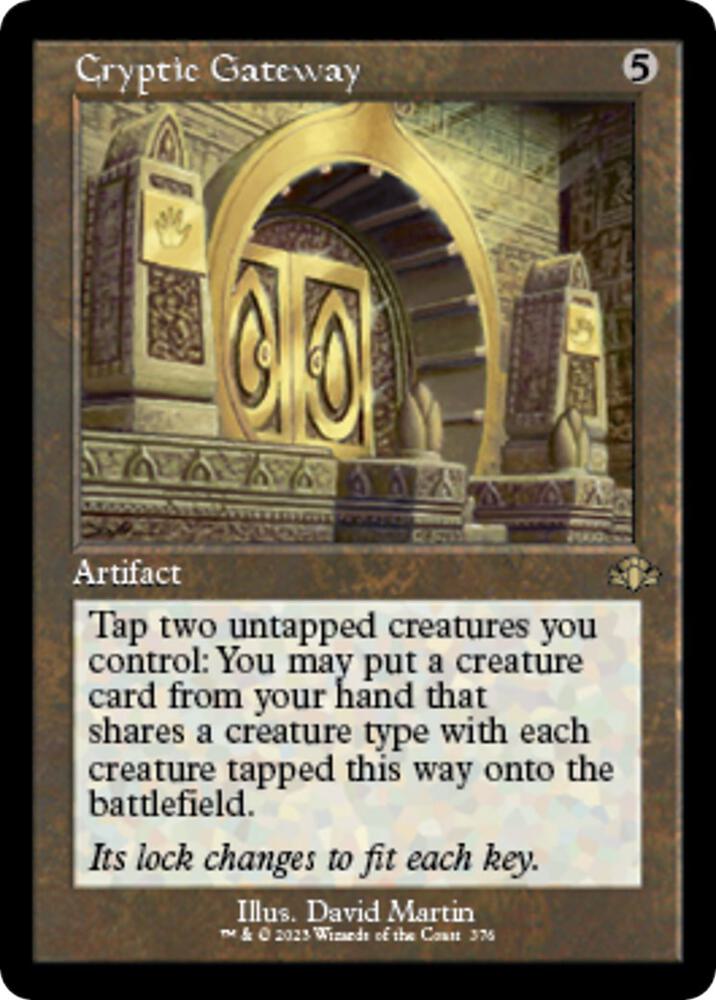 Cryptic Gateway (Retro Frame) [Dominaria Remastered] 376