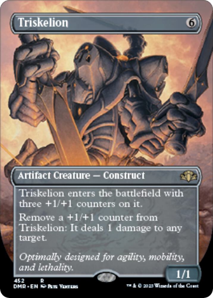 Triskelion (Borderless) [Dominaria Remastered] 452