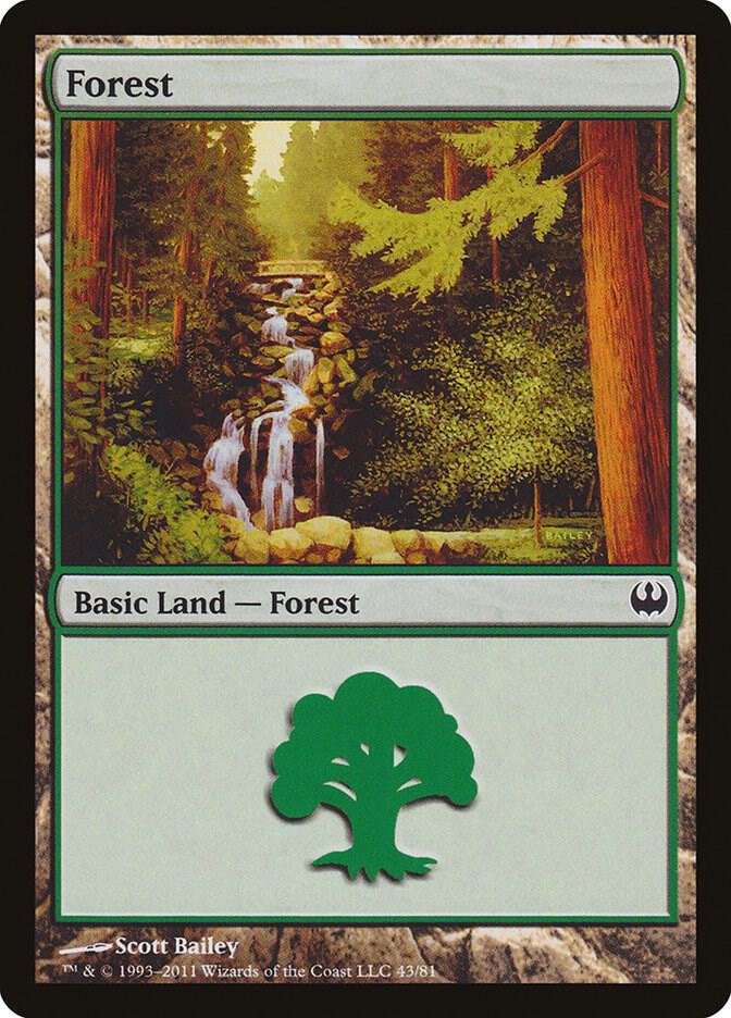 Forest (43) [Duel Decks: Knights vs. Dragons] 43