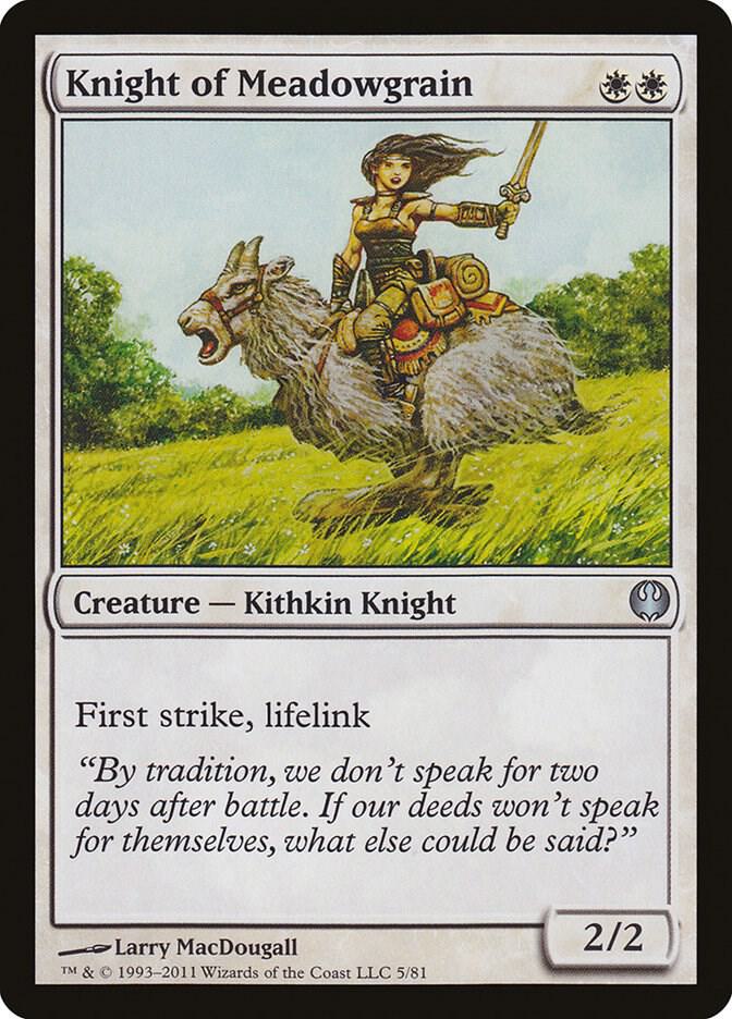 Knight of Meadowgrain [Duel Decks: Knights vs. Dragons] 5