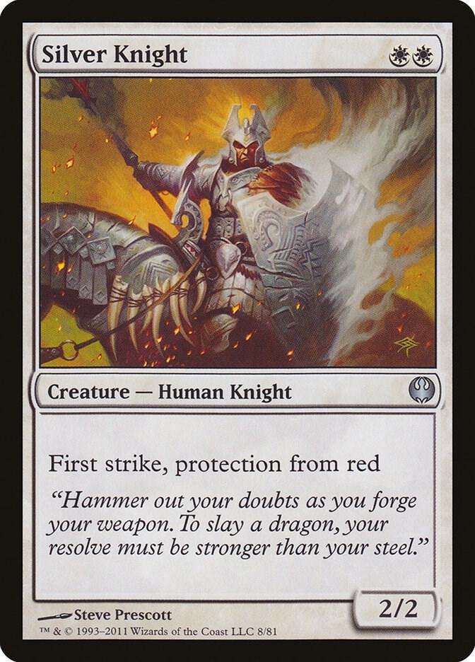 Silver Knight [Duel Decks: Knights vs. Dragons] 8