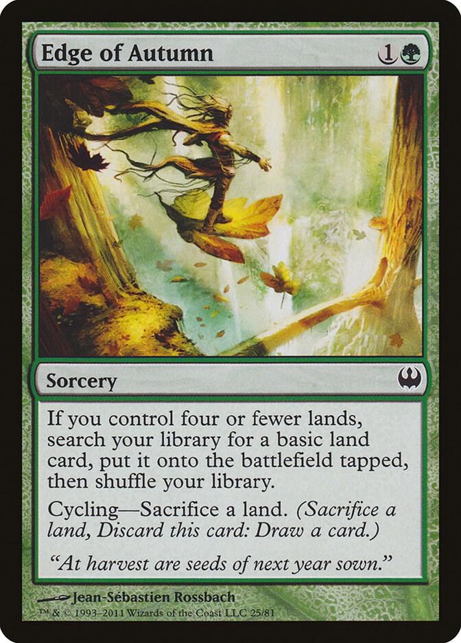 Edge of Autumn [Duel Decks: Knights vs. Dragons] 25