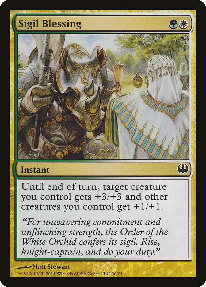 Sigil Blessing [Duel Decks: Knights vs. Dragons] 30