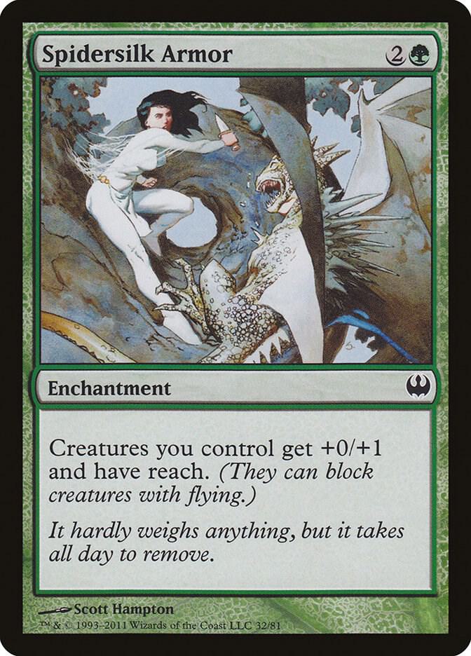 Spidersilk Armor [Duel Decks: Knights vs. Dragons] 32