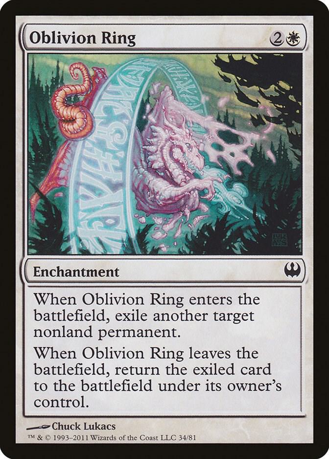 Oblivion Ring [Duel Decks: Knights vs. Dragons] 34