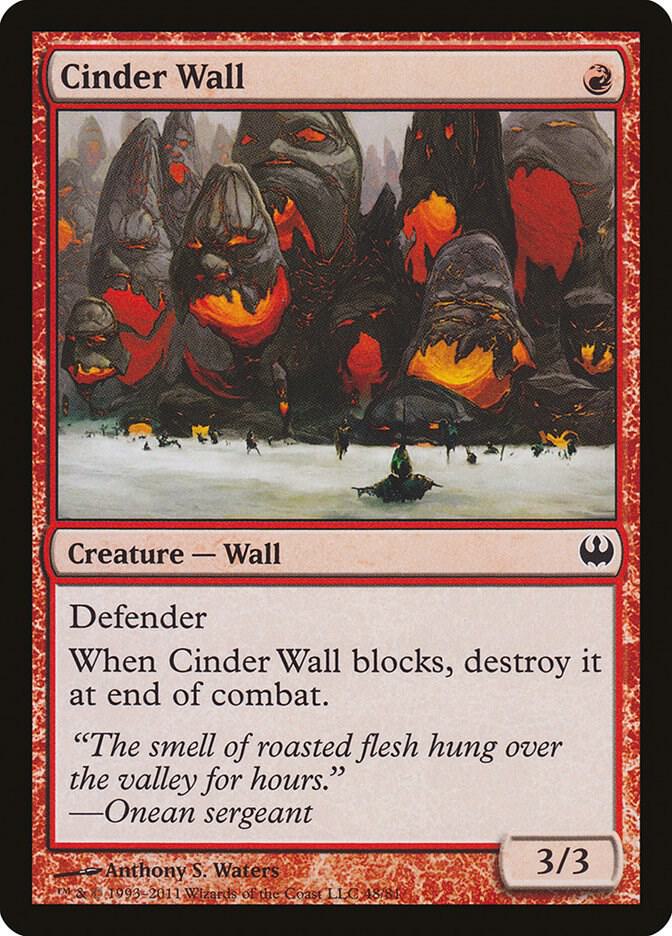 Cinder Wall [Duel Decks: Knights vs. Dragons] 48