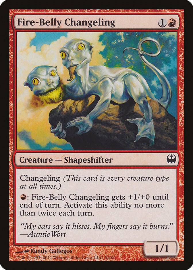 Fire-Belly Changeling [Duel Decks: Knights vs. Dragons] 51