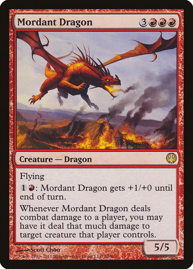 Mordant Dragon [Duel Decks: Knights vs. Dragons] 58