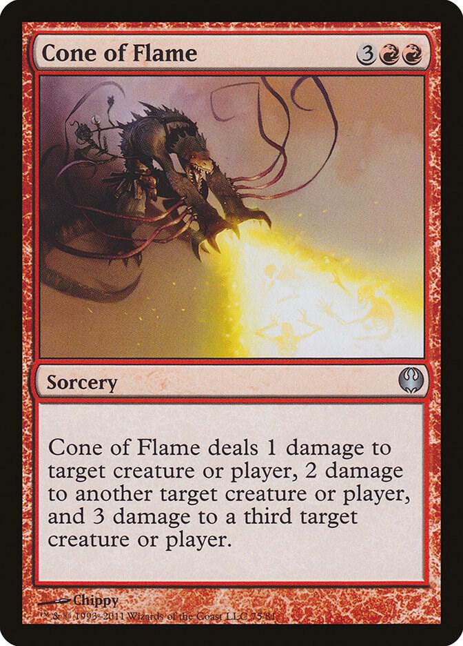 Cone of Flame [Duel Decks: Knights vs. Dragons] 75