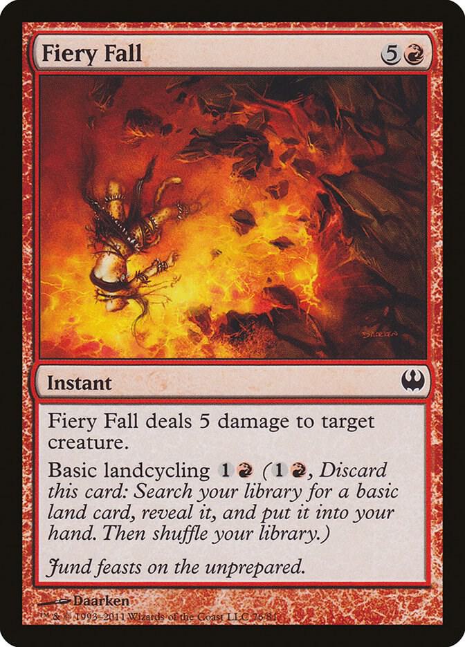 Fiery Fall [Duel Decks: Knights vs. Dragons] 76