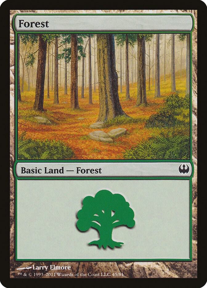 Forest (45) [Duel Decks: Knights vs. Dragons] 45