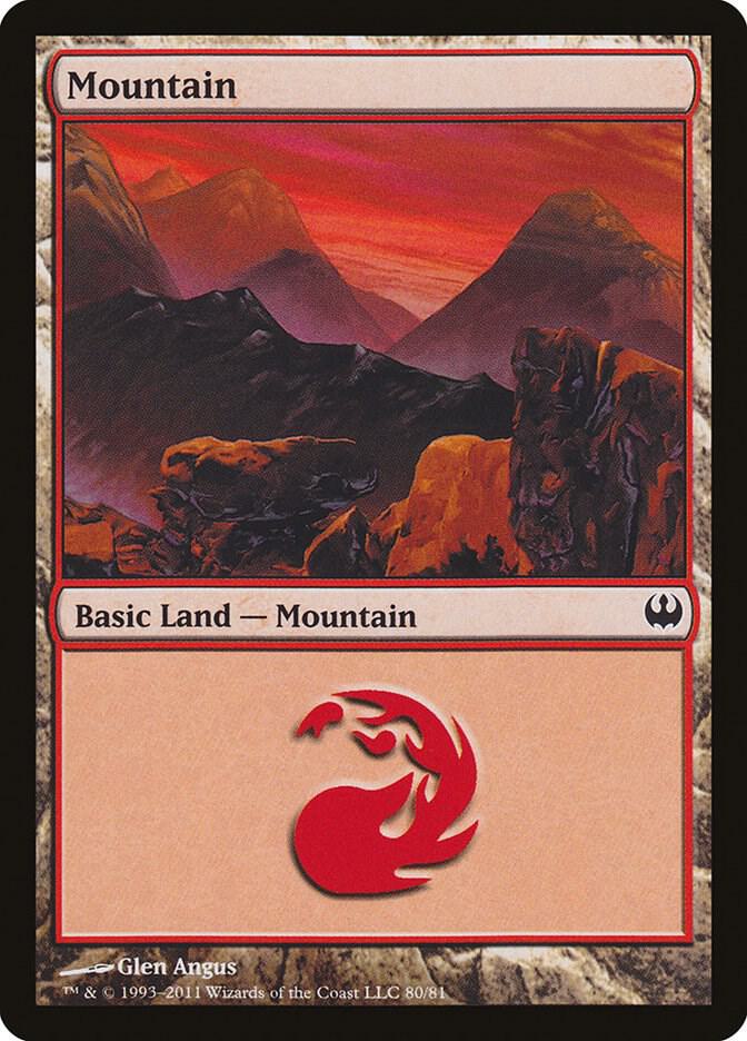 Mountain (80) [Duel Decks: Knights vs. Dragons] 80