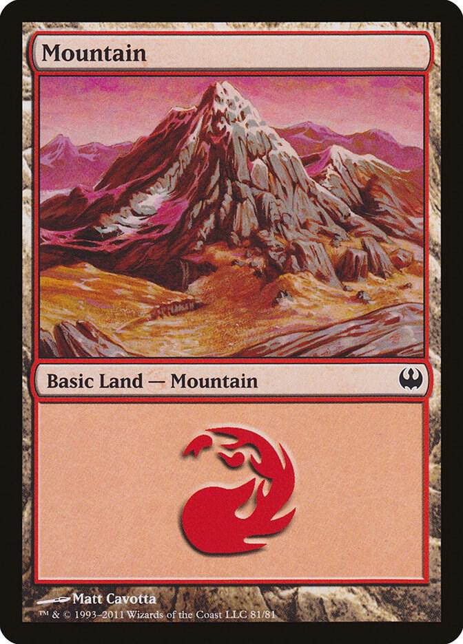 Mountain (81) [Duel Decks: Knights vs. Dragons] 81