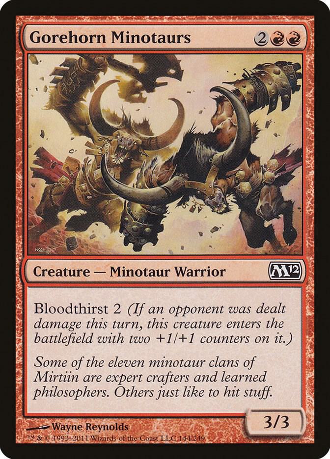 Gorehorn Minotaurs [Magic 2012 (M12)] 144