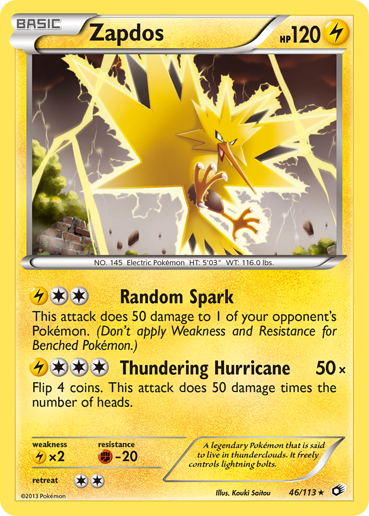 Zapdos - 46/113 Legendary Treasures