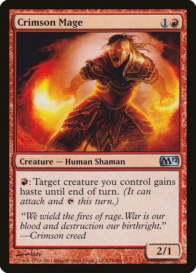 Crimson Mage [Magic 2012 (M12)] 129