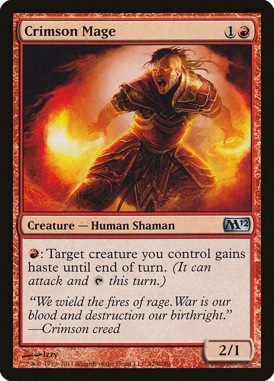 Crimson Mage [Magic 2012 (M12)] 129