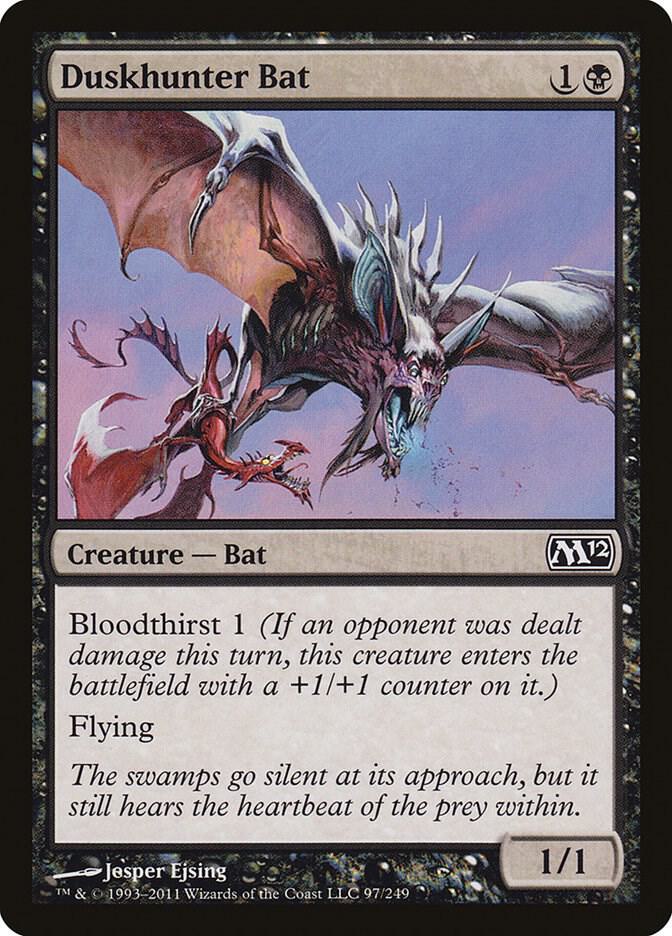 Duskhunter Bat [Magic 2012 (M12)] 97