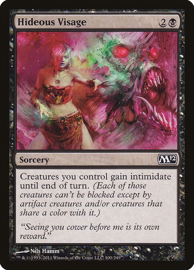 Hideous Visage [Magic 2012 (M12)] 100