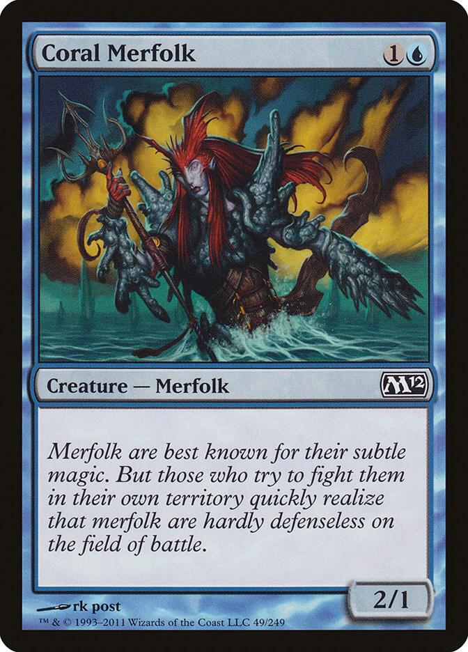 Coral Merfolk [Magic 2012 (M12)] 49