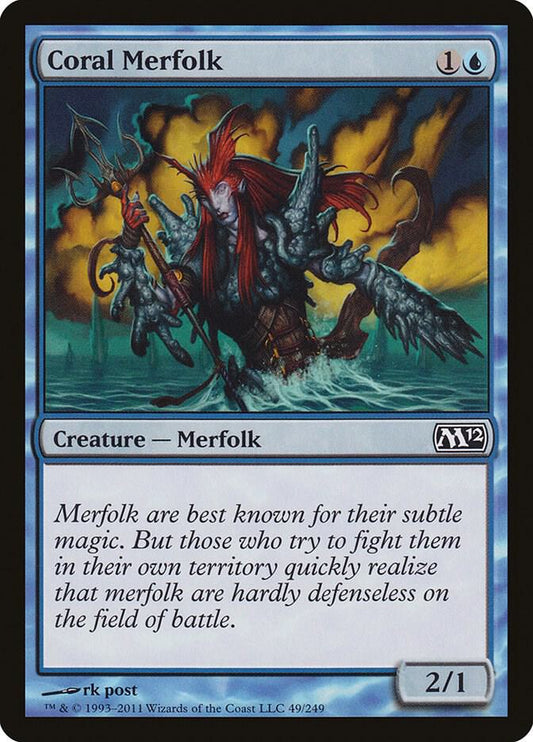 Coral Merfolk [Magic 2012 (M12)] 49