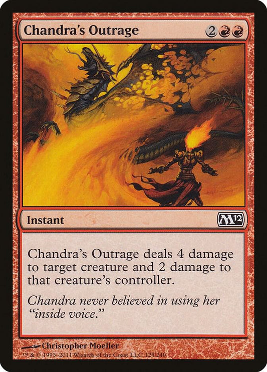 Chandra's Outrage [Magic 2012 (M12)] 125
