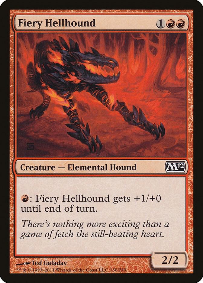 Fiery Hellhound [Magic 2012 (M12)] 130