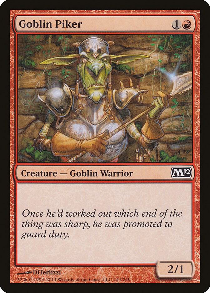 Goblin Piker [Magic 2012 (M12)] 141