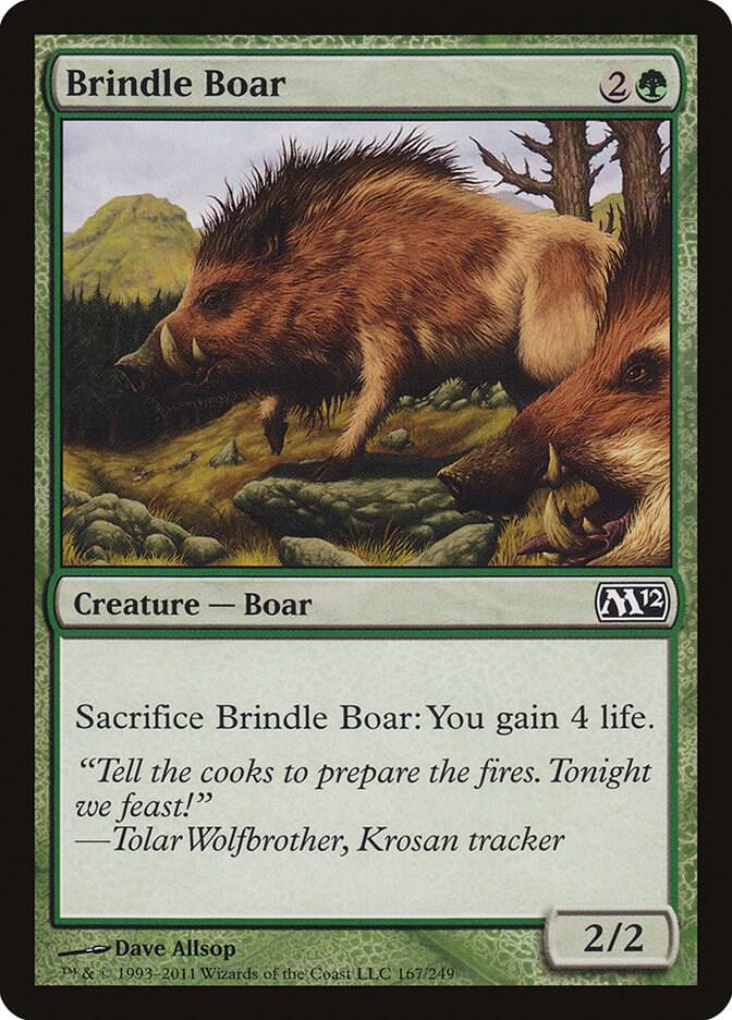 Brindle Boar [Magic 2012 (M12)] 167
