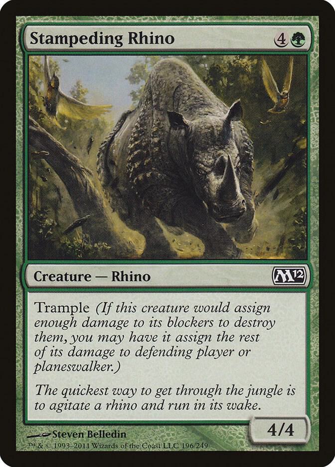 Stampeding Rhino [Magic 2012 (M12)] 196