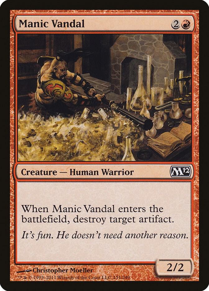 Manic Vandal [Magic 2012 (M12)] 151