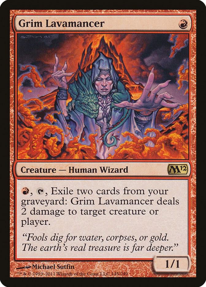 Grim Lavamancer [Magic 2012 (M12)] 145