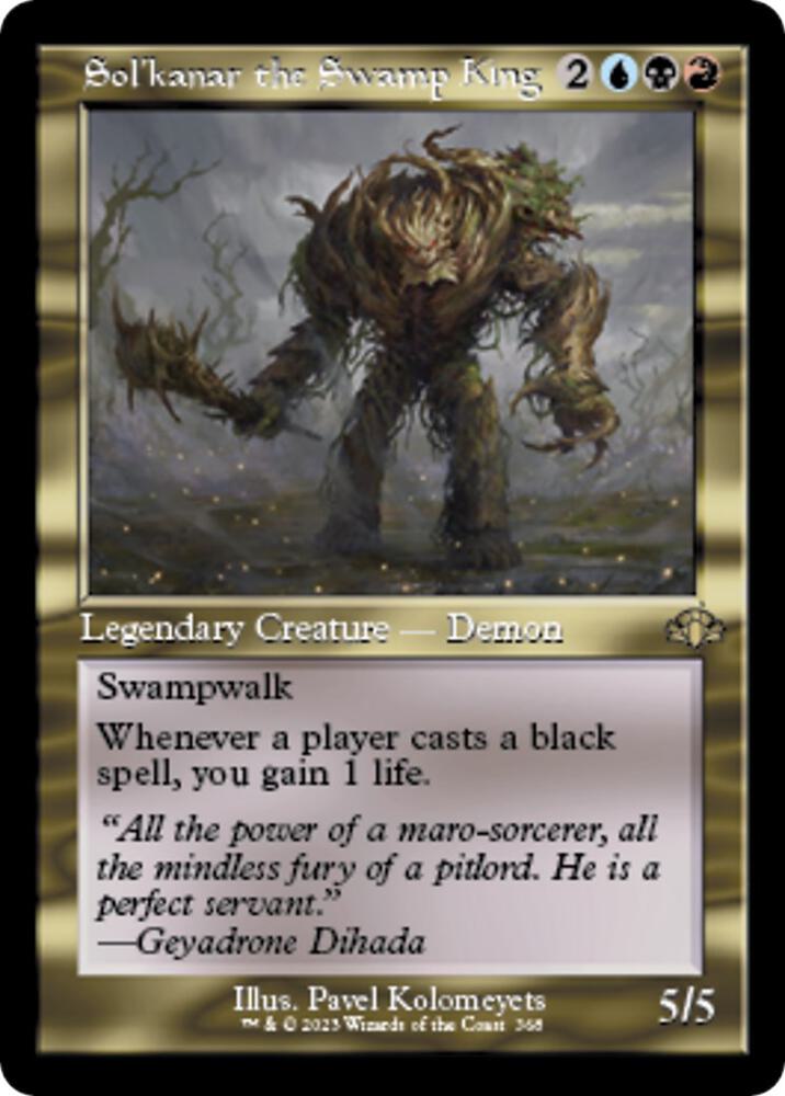 Sol'kanar the Swamp King (Retro Frame) [Dominaria Remastered] 368