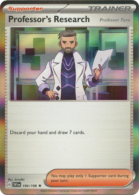 Professor's Research [Professor Turo] - 190/198 [SV01: Scarlet & Violet Base Set] 190/198