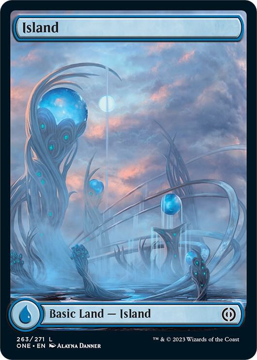 Island (263) - Full Art [Phyrexia: All Will Be One] 263