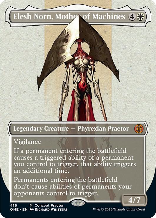 Elesh Norn, Mother of Machines (Concept Praetor) [Phyrexia: All Will Be One] 416