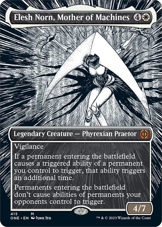 Elesh Norn, Mother of Machines (Borderless) [Phyrexia: All Will Be One] 415