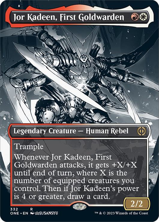Jor Kadeen, First Goldwarden (Borderless) [Phyrexia: All Will Be One] 332