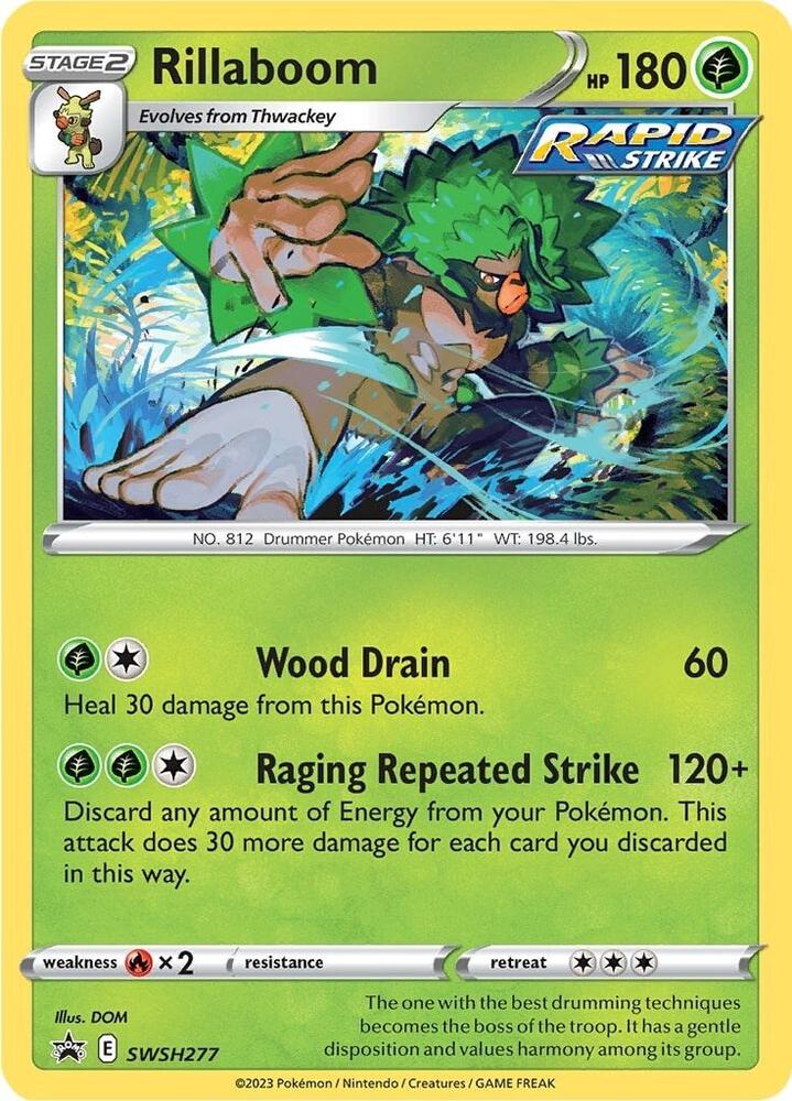 Rillaboom - SWSH277 [SWSH: Sword & Shield Promo Cards] SWSH277