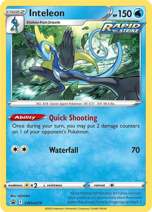Inteleon - SWSH279 [SWSH: Sword & Shield Promo Cards] SWSH279