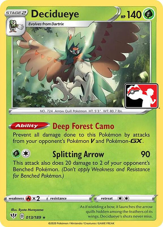 Decidueye [Prize Pack Series Cards] 013/189