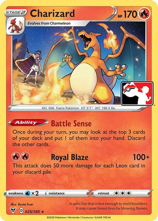 Charizard - 025/185 [Prize Pack Series Cards] 025/185