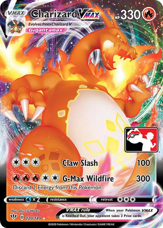 Charizard VMAX - 020/189 [Prize Pack Series Cards] 020/189