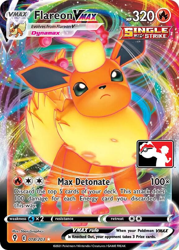 Flareon VMAX - 018/203 [Prize Pack Series Cards] 018/203