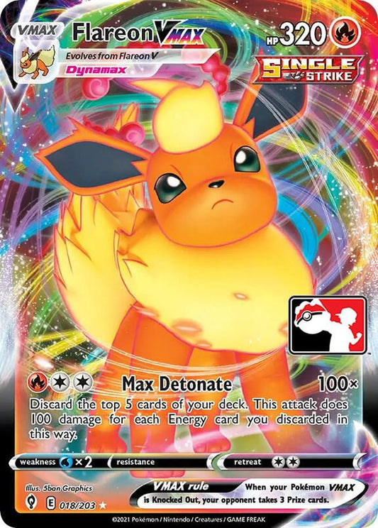 Flareon VMAX - 018/203 [Prize Pack Series Cards] 018/203