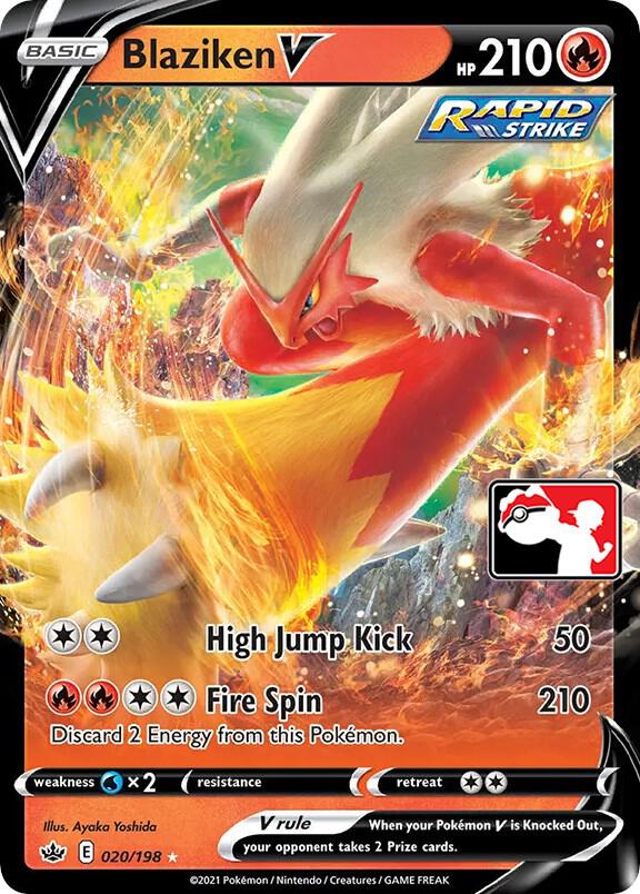 Blaziken V - 020/198 [Prize Pack Series Cards] 020/198